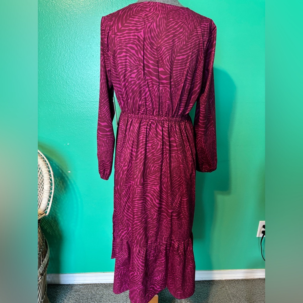 MOTT50 Casual Pink Zebra Print Dress - Picture 5 of 5